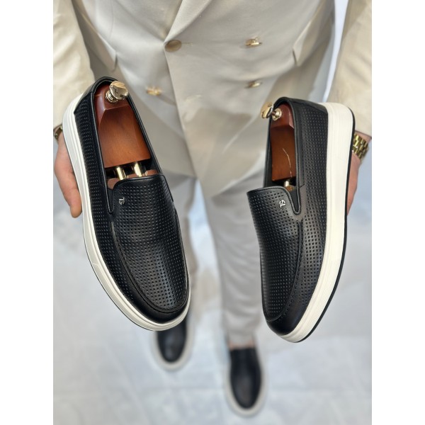 Delgado Model Nefes Alan Hakiki Deri Babet Ayakkab...