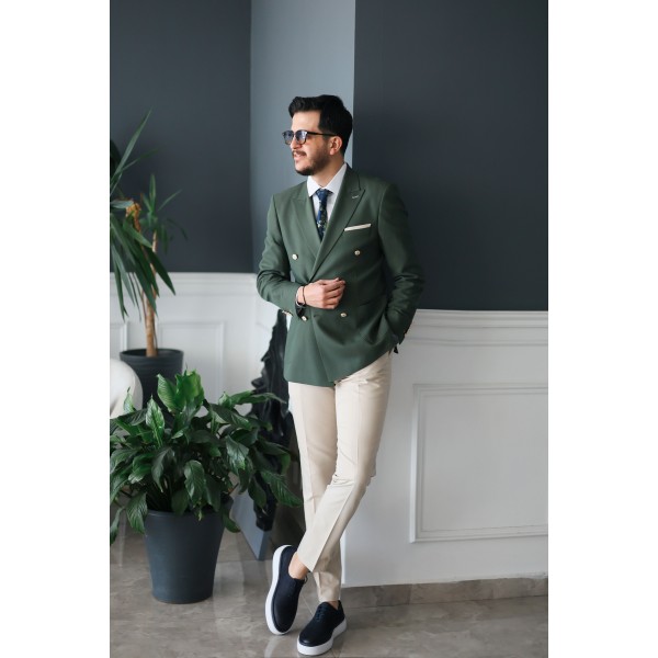 İtalyan stil kruvaze Takım Elbise Special Editio...