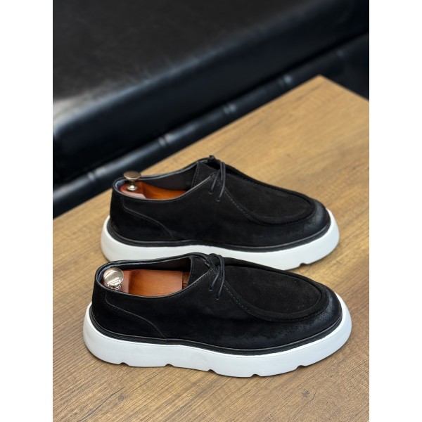 Yüksek Kaliteli Hakiki Deri Loafer Ayakkabı (Siyah-Kahverengi-Nubuk)