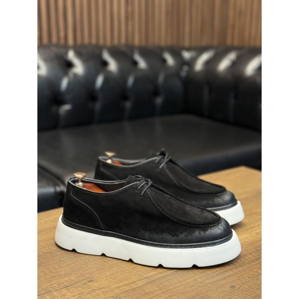 Yüksek Kaliteli Hakiki Deri Loafer Ayakkabı (Siyah-Kahverengi-Nubuk)