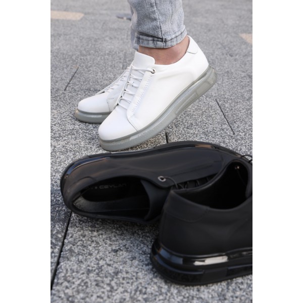 Avni Ceylan Jet White Hakiki Deri Erkek Sneaker Ayakkabı