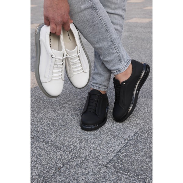 Avni Ceylan Jet White Hakiki Deri Erkek Sneaker Ayakkabı