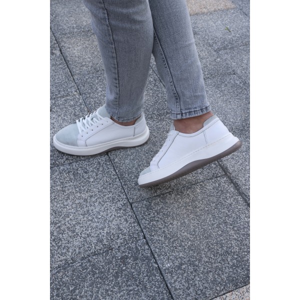Avni Ceylan Taban Detaylı Erkek Hakiki Deri Sneaker Ayakkabı