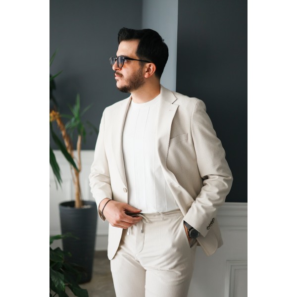 Gofre Kumaş İtalyan Stil Takım Elbise Special Edition