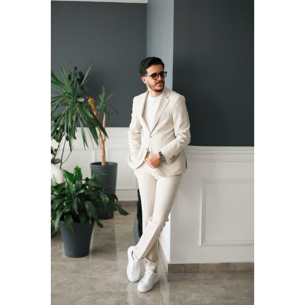 Gofre Kumaş İtalyan Stil Takım Elbise Special ...