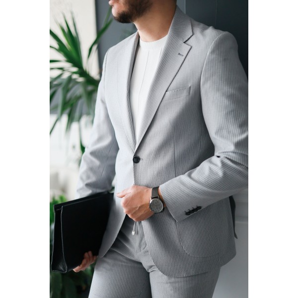 Gofre Kumaş İtalyan Stil Takım Elbise Special Edition