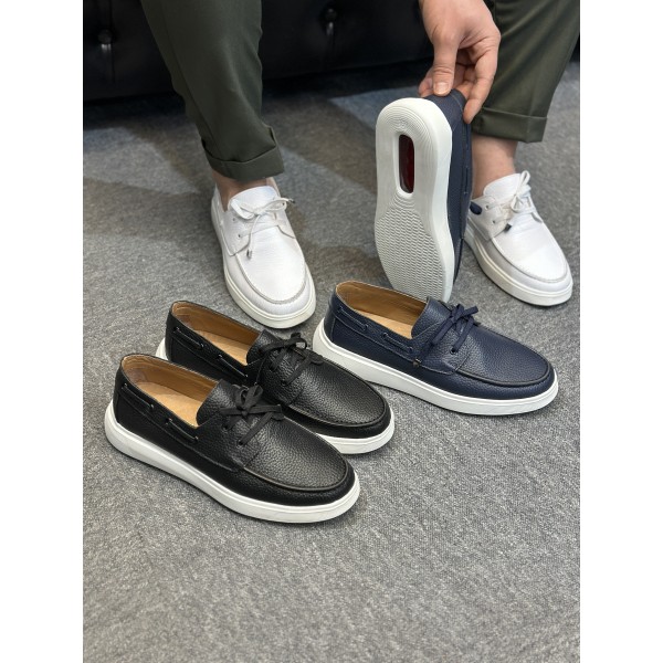 Topuk Dikeni Korumalı Air Tabanlı Hakiki Deri Babet Ayakkabı