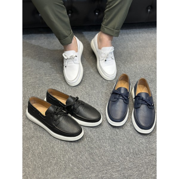 Topuk Dikeni Korumalı Air Tabanlı Hakiki Deri Babet Ayakkabı