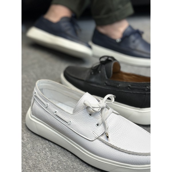 Topuk Dikeni Korumalı Air Tabanlı Hakiki Deri Babet Ayakkabı