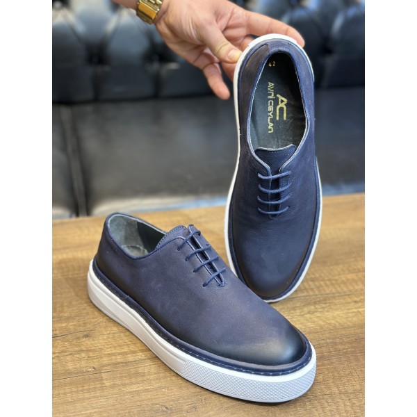 Santino Model Hakiki Nubuk Deri Şık Casual Ayakkabı