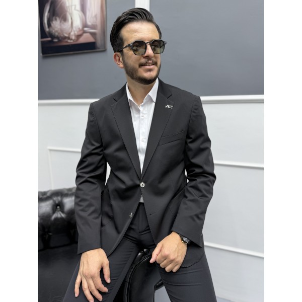 Signature Stil Tek Düğme Kırışmaz Ceket