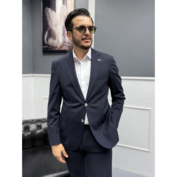 Signature Stil Tek Düğme Kırışmaz Ceket