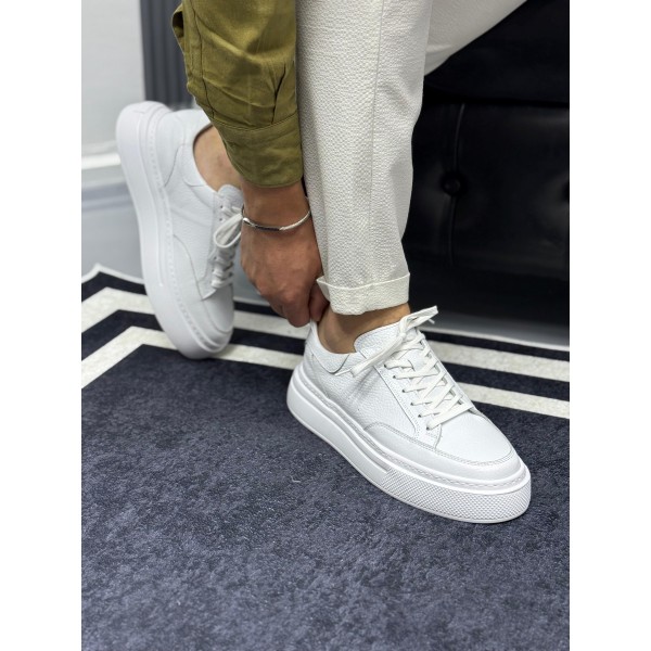 Imperial Black&White Hakiki Deri Erkek Sneaker 
