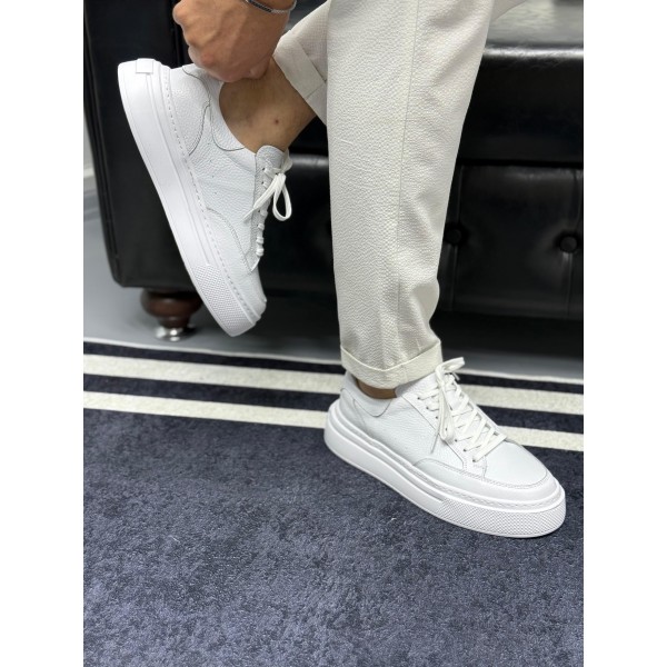 Imperial Black&White Hakiki Deri Erkek Sneaker 