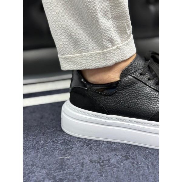 Imperial Black&White Hakiki Deri Erkek Sneaker 