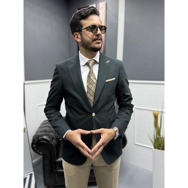 Lux İtalyan Stil Erkek Takım Elbise Klasik ve Modern Stil Bir Arada Koyu Kahverengi