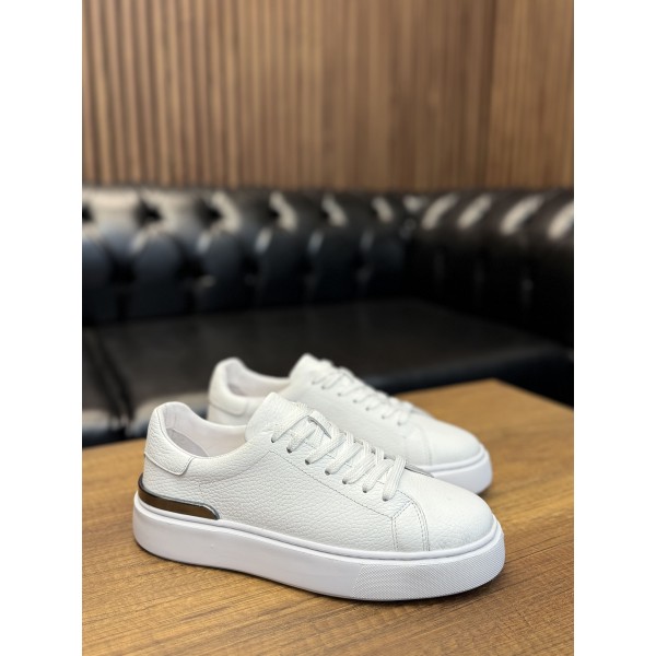 Toka Detaylı Hakiki Deri Sneaker 