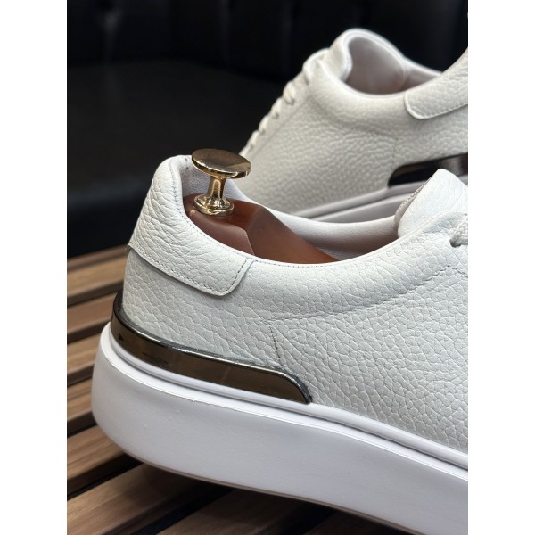 Toka Detaylı Hakiki Deri Sneaker 