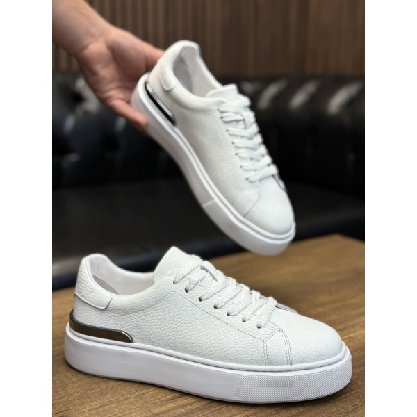 Toka Detaylı Hakiki Deri Sneaker 
