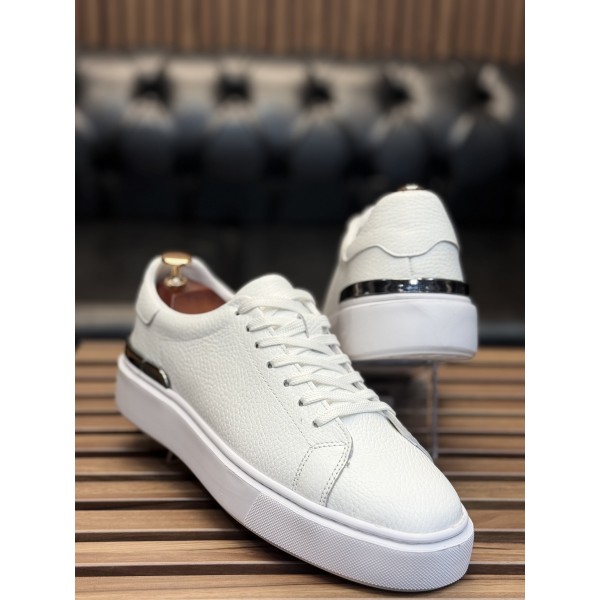 Toka Detaylı Hakiki Deri Sneaker 