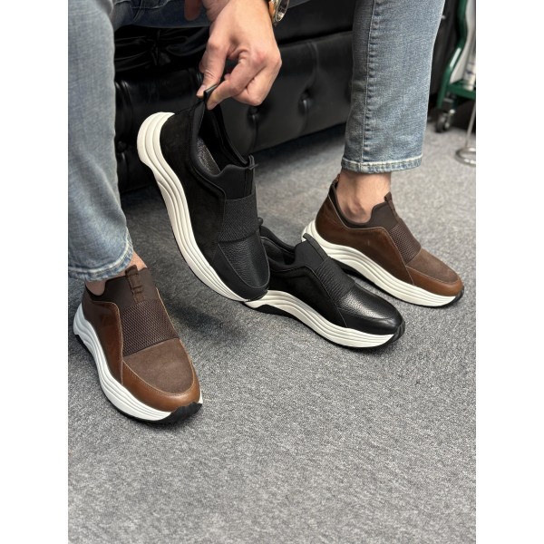 MonoLace Model deri sneaker ayakkabı 