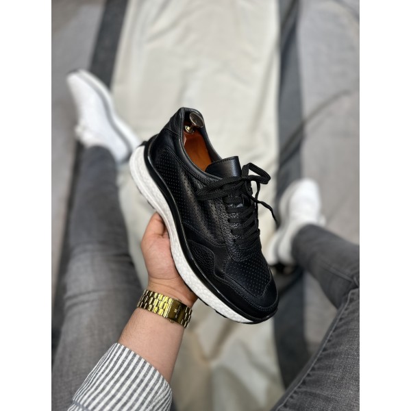 İthal Balon Tabanlı Rahat Deri Ayakkabı