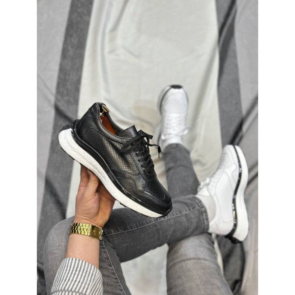 İthal Balon Tabanlı Rahat Deri Ayakkabı