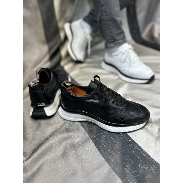 İthal Balon Tabanlı Rahat Deri Ayakkabı