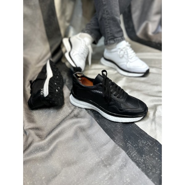 İthal Balon Tabanlı Rahat Deri Ayakkabı