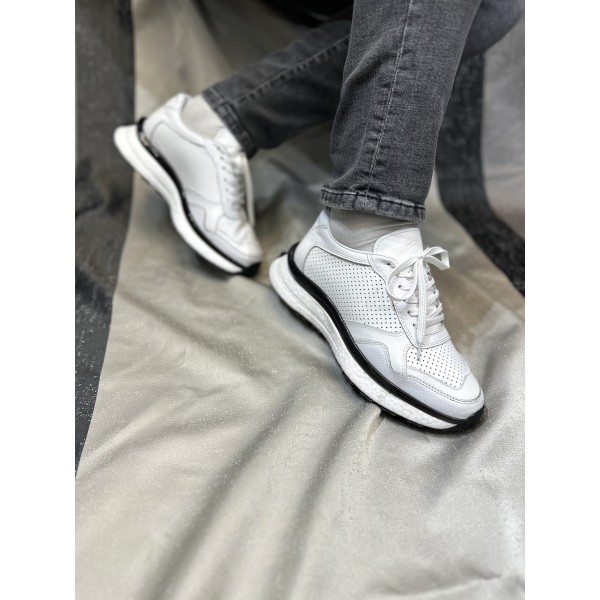 İthal Balon Tabanlı Rahat Deri Ayakkabı