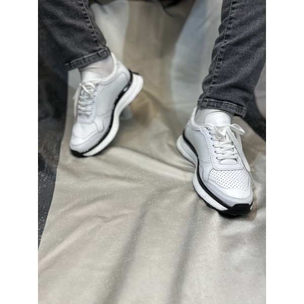 İthal Balon Tabanlı Rahat Deri Ayakkabı