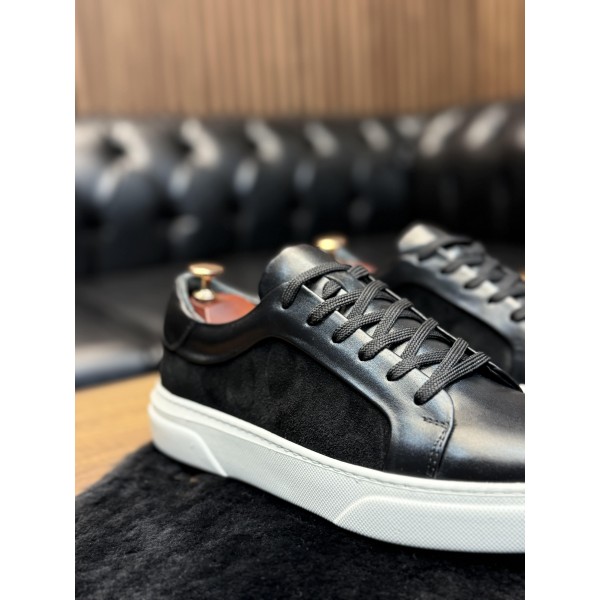 Şık zarif deri sneaker ayakkabı