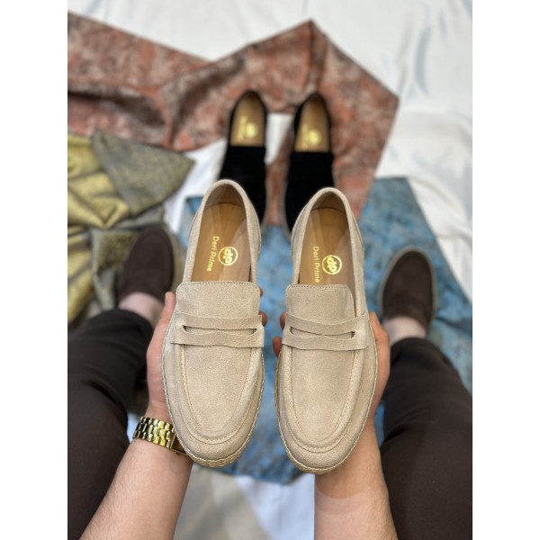  Yazlık Nubuk Deri Çarık Babet Ayakkabı