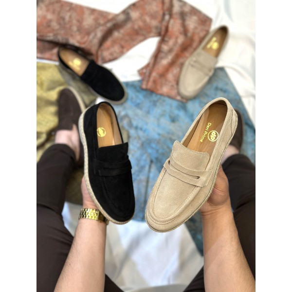  Yazlık Nubuk Deri Çarık Babet Ayakkabı