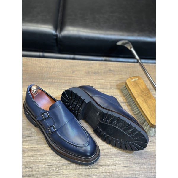 Toka Detaylı Deri Klasik Ayakkabı 