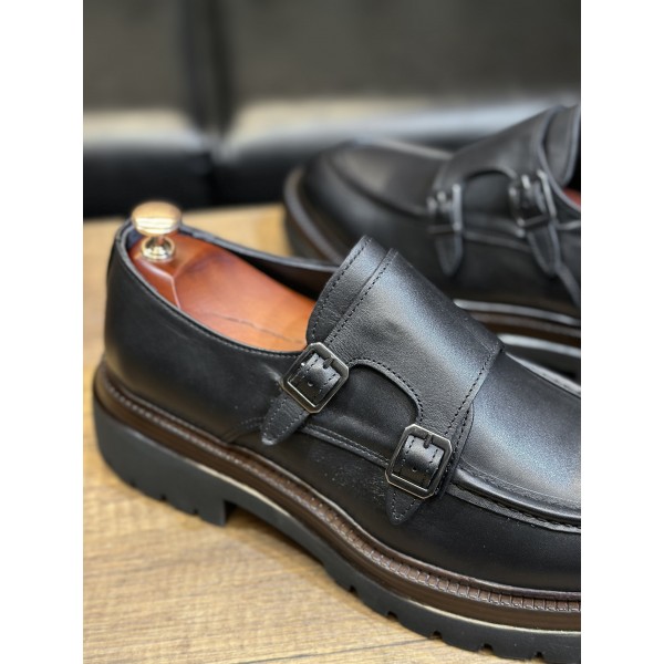 Toka Detaylı Deri Klasik Ayakkabı 