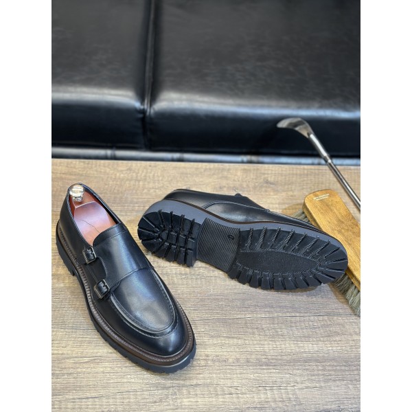 Toka Detaylı Deri Klasik Ayakkabı 