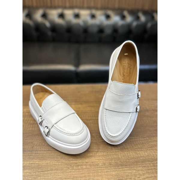 Toka Detaylı Casual Babet deri ayakkabı