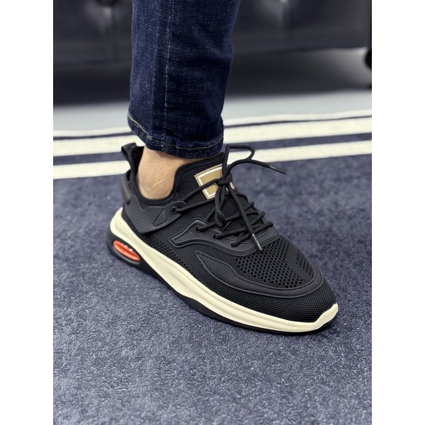 Siyah Erkek Rahat Triko Ayakkabı