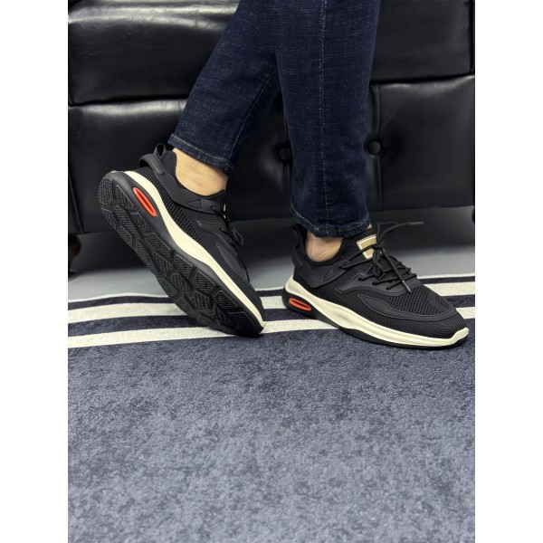 Siyah Erkek Rahat Triko Ayakkabı