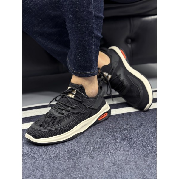 Siyah Erkek Rahat Triko Ayakkabı