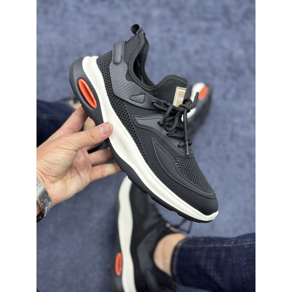 Siyah Erkek Rahat Triko Ayakkabı