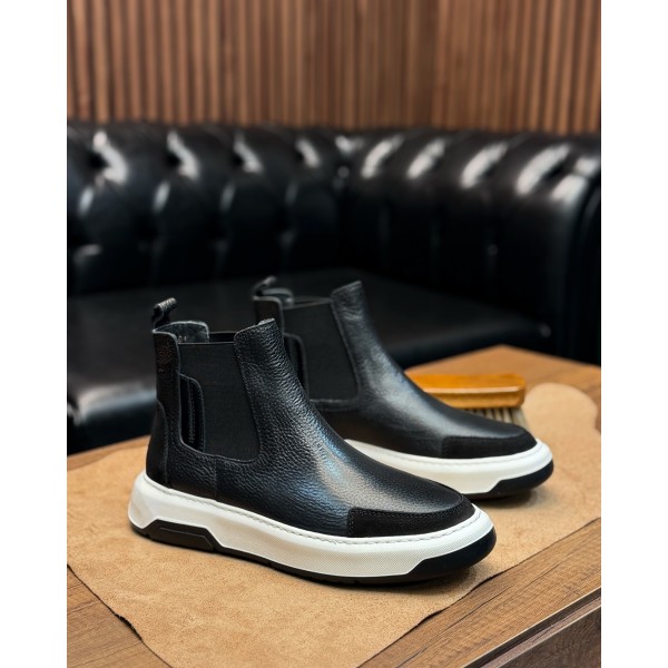 UrbanWalk Desenli Hakiki Deri Bot