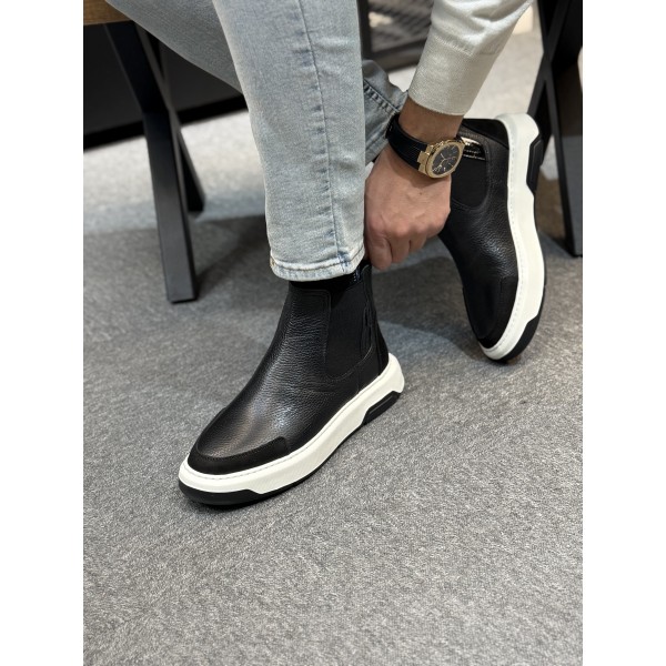 UrbanWalk Desenli Hakiki Deri Bot