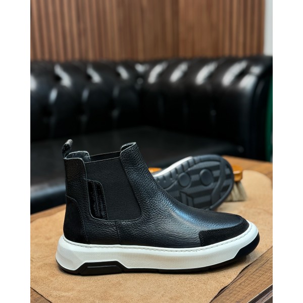 UrbanWalk Desenli Hakiki Deri Bot