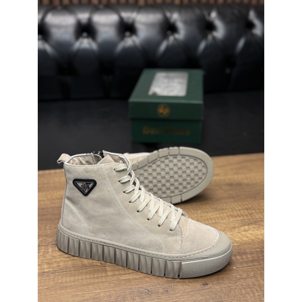 İçi Kürklü Fermuarlı Deri Bot