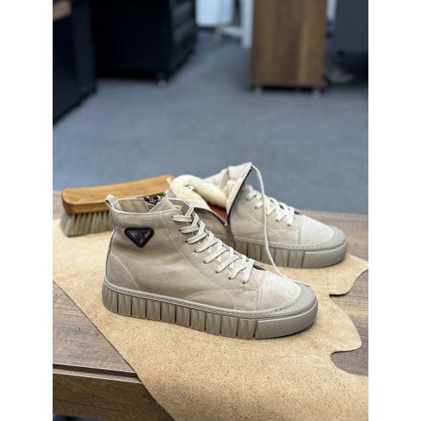 İçi Kürklü Fermuarlı Deri Bot