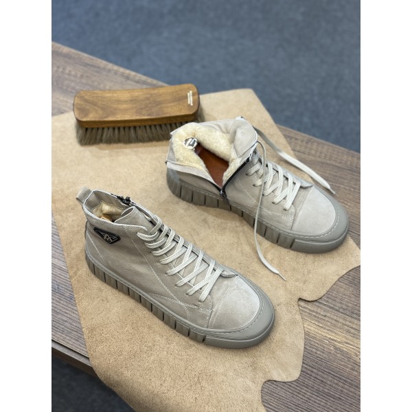 İçi Kürklü Fermuarlı Deri Bot