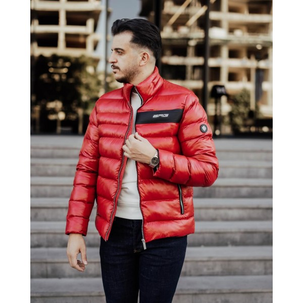 Erkek Dolgulu Şişme Mont Modern Kesim Soğuk Havalara Özel