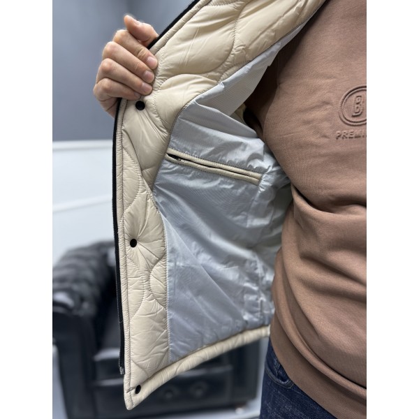 Erkek Dikiş Detaylı Kapitone Mont